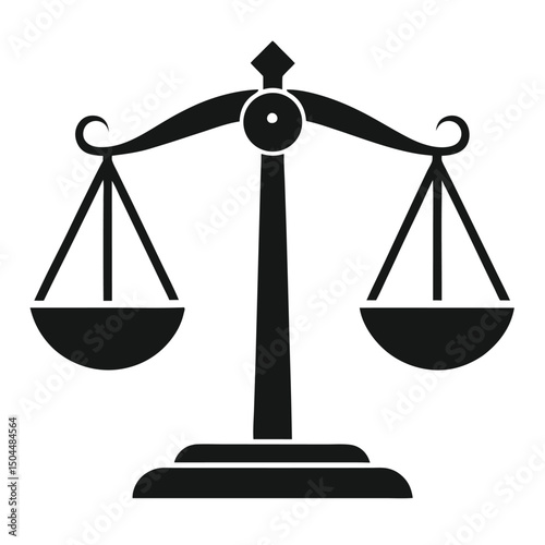 Balanced Scales Justice Legal Symbol Art