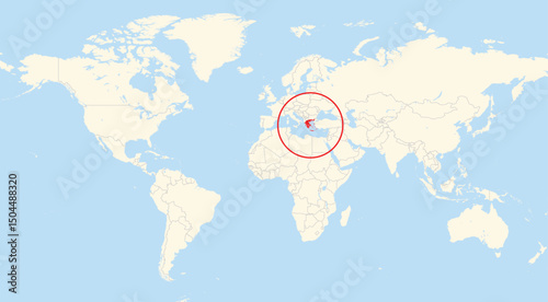 Location map of Greece in Europe