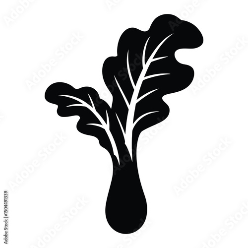 Cavalo Nero Silhouette, Vector, Illustration, Icon, Logo, White Background.