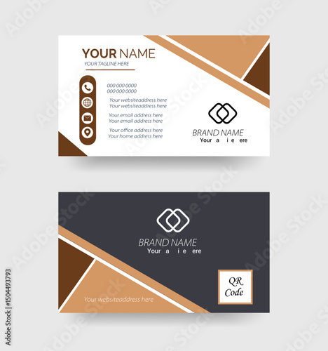 The Corporate Business Card / Clean & Creative Modern Corporate Business Card.	