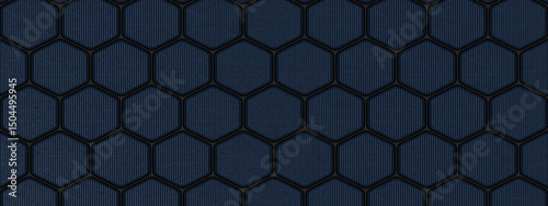 macro shot of light blue silica hexagonal solar panel texture