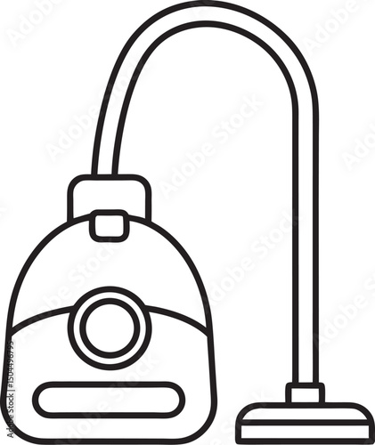 vector illustration of a vacuum cleaner