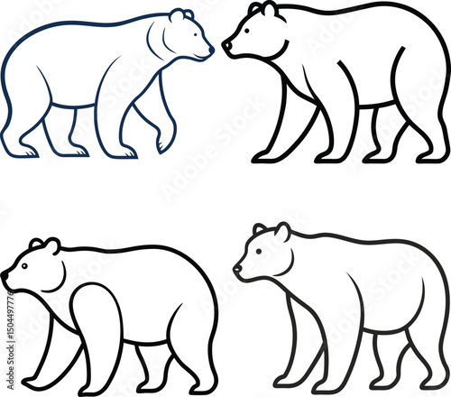 set of vector bears