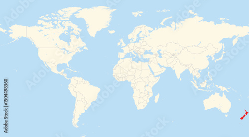 Location map of New Zealand in Australia