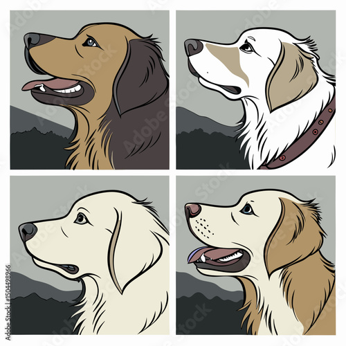 Dog vector