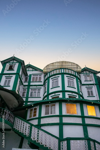 Historic Ramakrishna Mission Building Framed by the Sky