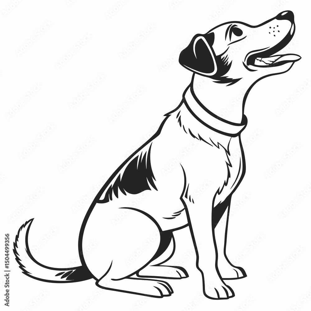 Fototapeta premium Dog vector illustration