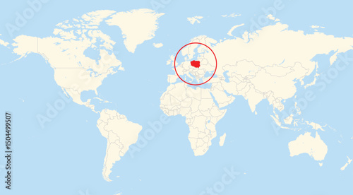 Location map of Poland in Europe