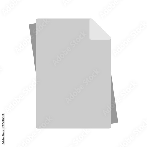Paper sheets icon. Ideal for notes, documents, or school projects.