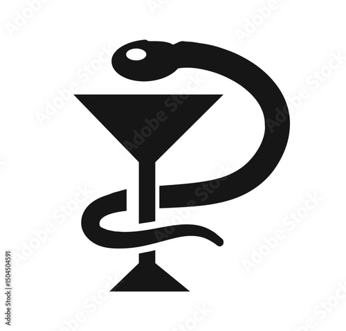 Poisonous icon, vector illustration.