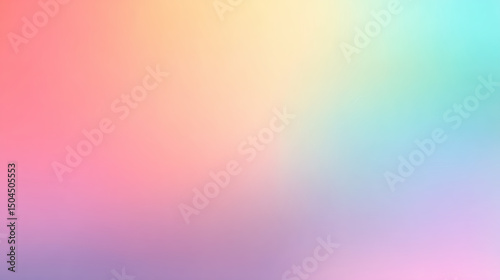 A Dreamy Gradient Spectrum: Blending Hues of Tranquility and Joy in a Soft, Ethereal Dance of Color, Inviting Serenity and Calmness with Gentle Pastel Shades