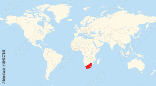 Location map of South Africa in Africa