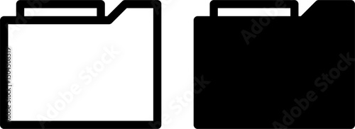 file manager icon solid and line style