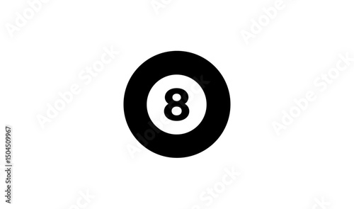 Billiard Eight Ball Icon
