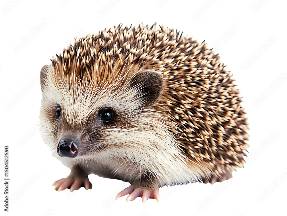 Obraz premium hedgehog isolated on white background