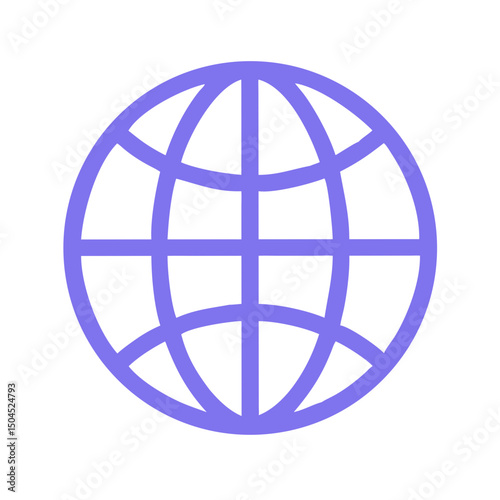 Globe Icon Representing Global Business
