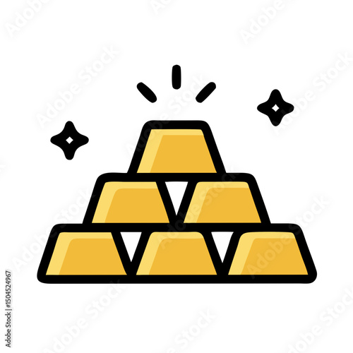 Gold Bars Icon