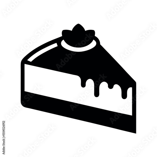 Creamy Cheesecake Dessert Vector Illustration