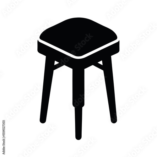 Boxing Corner Stool Vector Equipment Icon