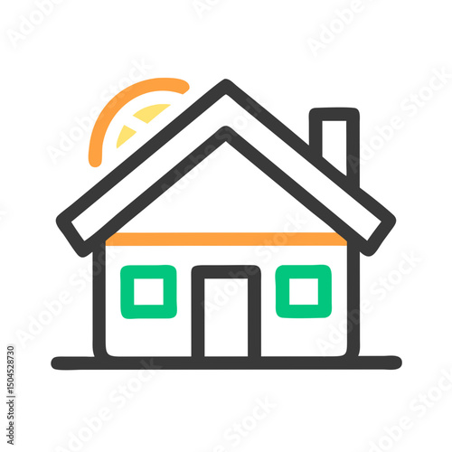 House Icon Representing Property and Real Estate - Home and Residential Symbol