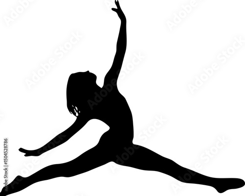 Leaping Dancer Silhouette