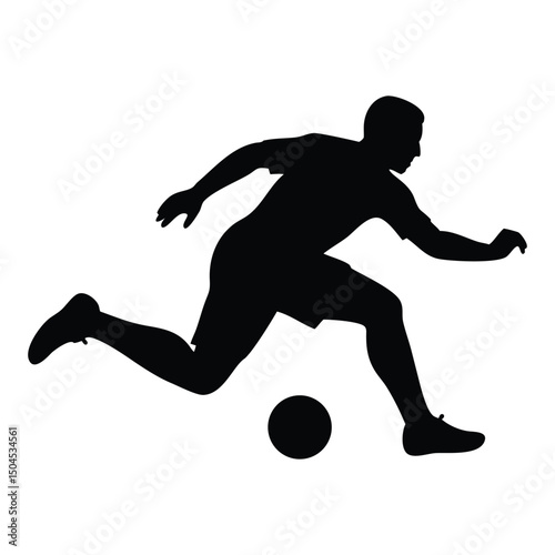 football player silhouette vector