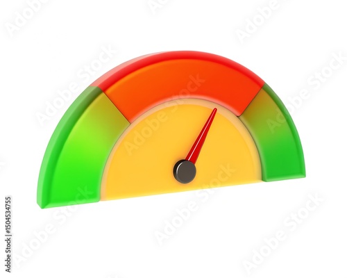 Best 3D Icon Design Gauge Meter Indicator Tool for Performance Tracking and Visual Data Representation