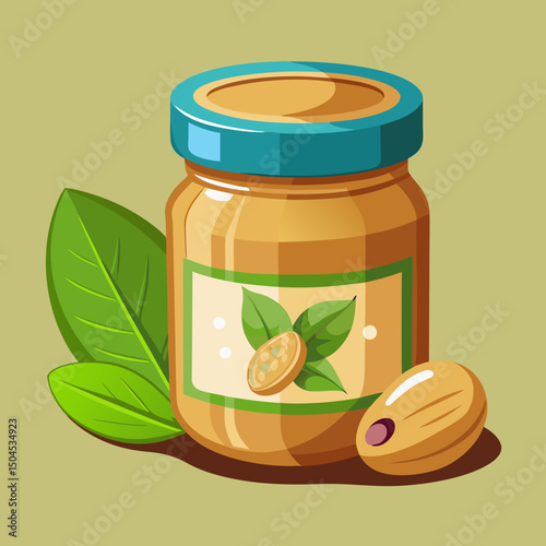 glass jar with pickled cucumbers