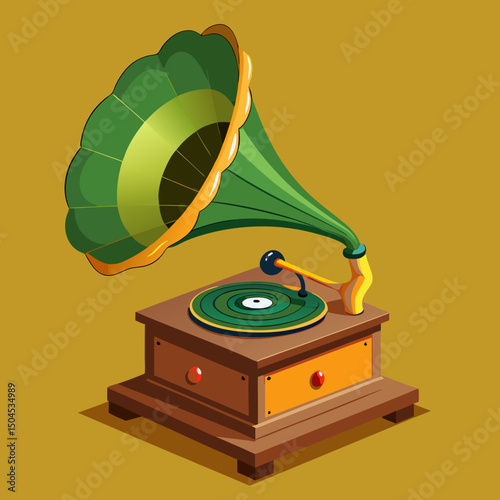 retro gramophone vinyl