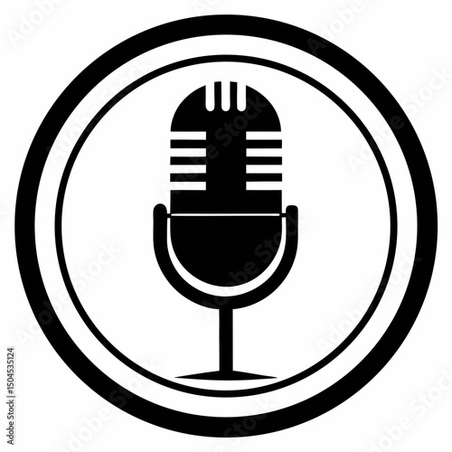microphone icon vector illustration