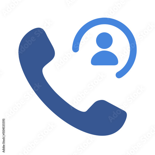 Phone Receiver Icon Representing Client Call – Communication and Customer Support Symbol Illustration