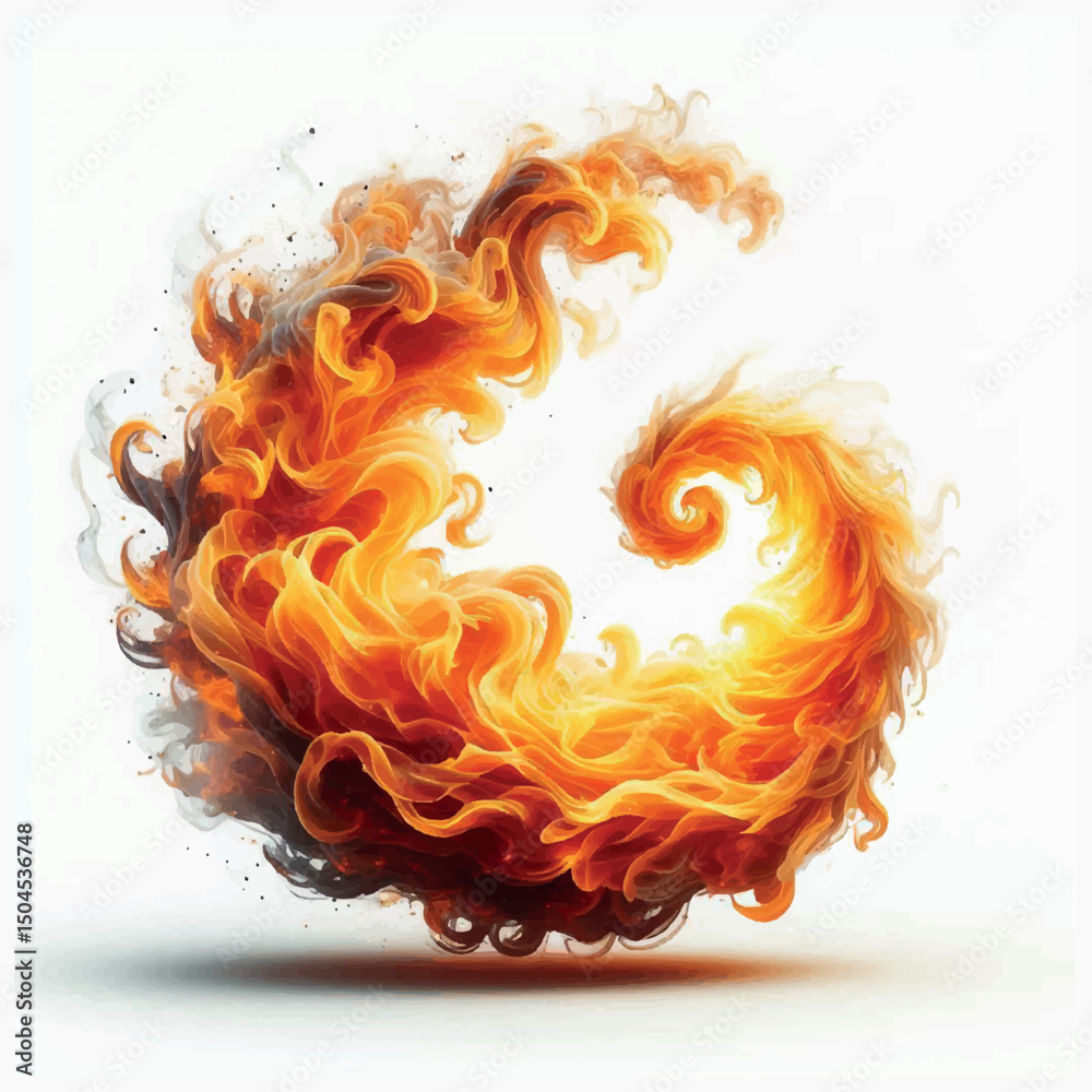 Fire flame logo vector fire icon fire symbol vector illustration isolated on white baground