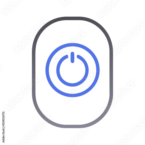 Power Button Icon Representing On-Off Control, Device Activation, and Energy Toggle