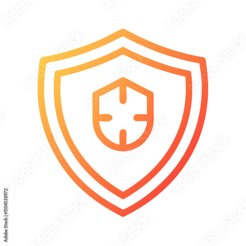 Shield Icon Representing Security, Protection, and Defense in Digital and Physical Contexts