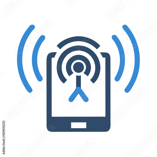 Wireless Signal Icon Representing Connectivity and Network Access