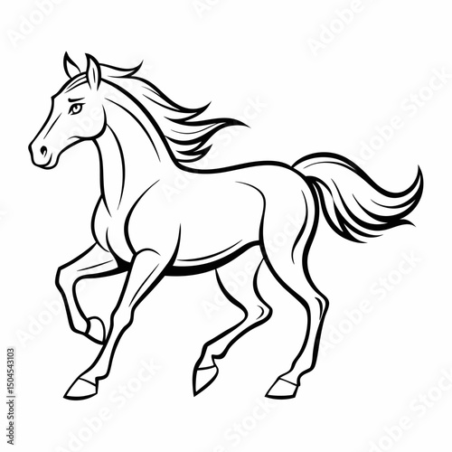 running horse