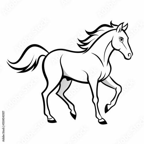 running horse
