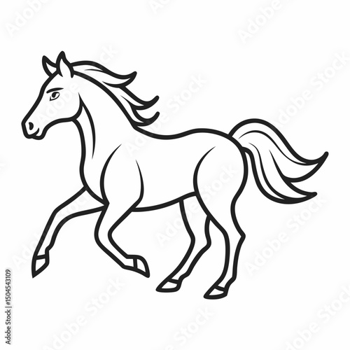 running horse