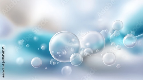 Wallpaper Mural Bubbles floating in the air create a serene and calming atmosphere Torontodigital.ca