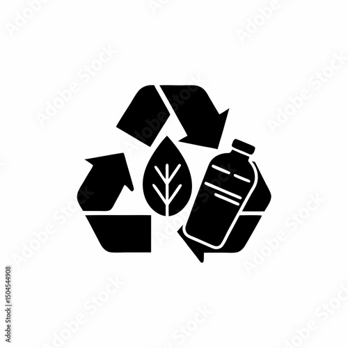 creative Silhouette Biodegradable Vector Illustration 
