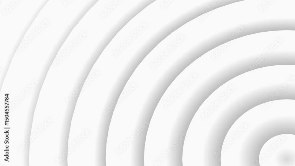 Abstract semi circle shape motion graphics background.Looping background animation with concentric circles moving from bottom left corner.