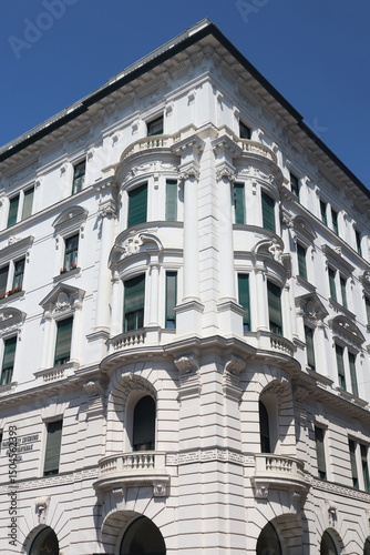 facade of a building in budapest 