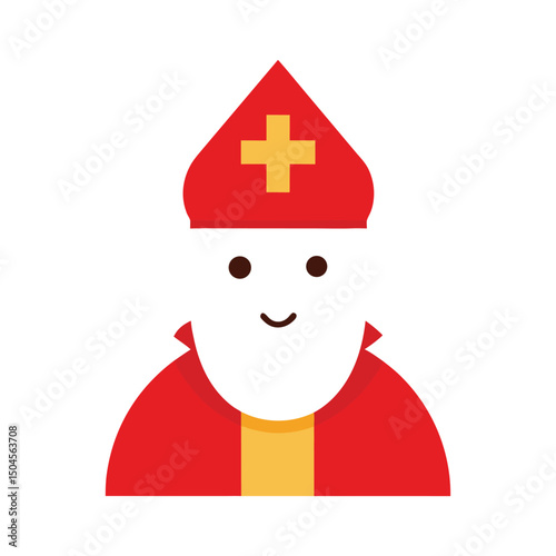 st Nicholas vector art illustration