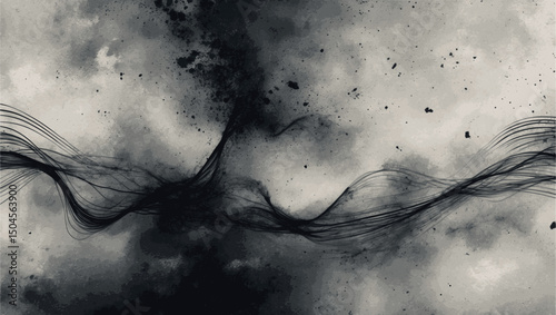 Abstract atmospheric background with dust-engraved texture in vintage tone