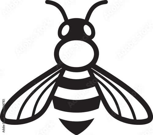 bee cartoon illustration silhouette 