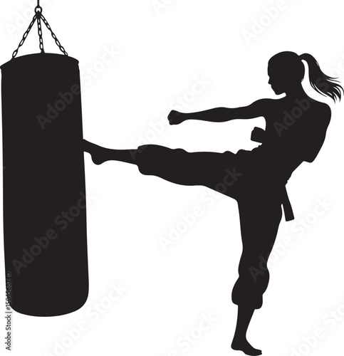 silhouette of boxing gloves