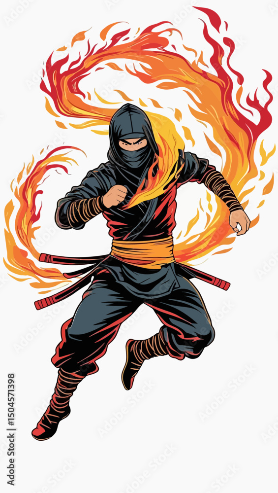 Fototapeta premium ninja character