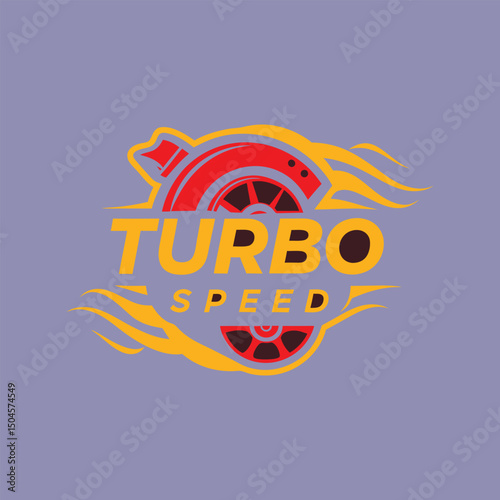 Turbocharged Inferno Unleashing Maximum Speed and Power Vector Illustration 