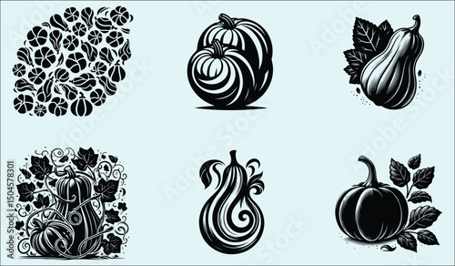 Butternut Squash Vector Illustration Detailed Vegetable Design for Culinary Nutritional and Autumnal Themes