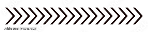 Directional chevron arrow in graphic design style, navigation and movement symbol. Flat vector illustration isolated on white background.